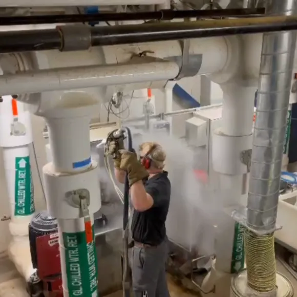 Safety training dry ice blasting