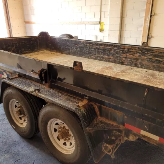 Dump trailer before