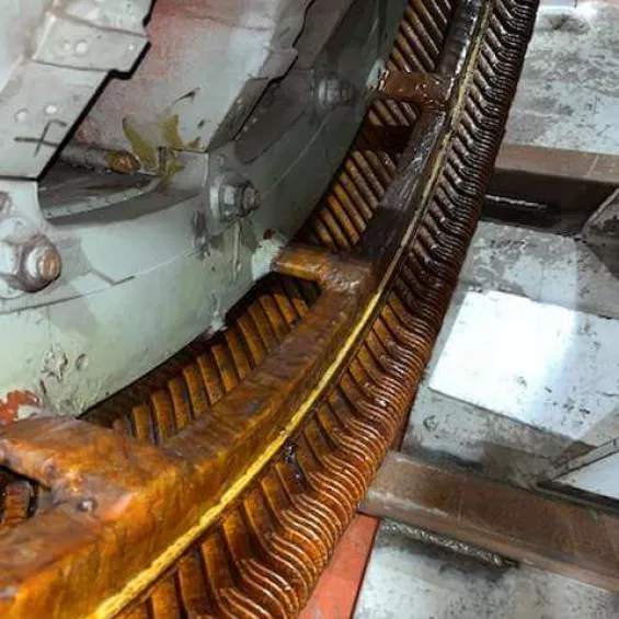 Electric motor buildup