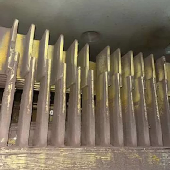 Steel mill in Ontario closeup