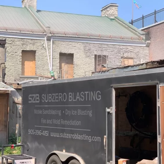 Limestone wall cleaning 3