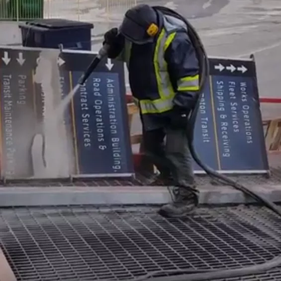 Sandblasting Sign in Toronto