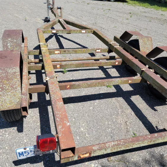 Rusted trailer