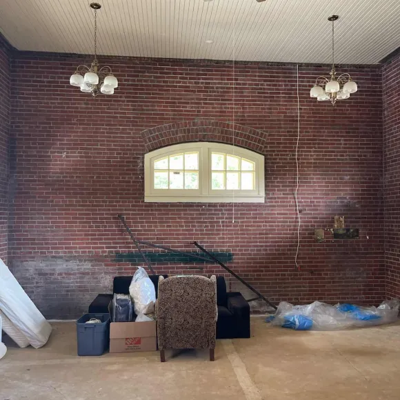 Before brick restoral Parry Sound