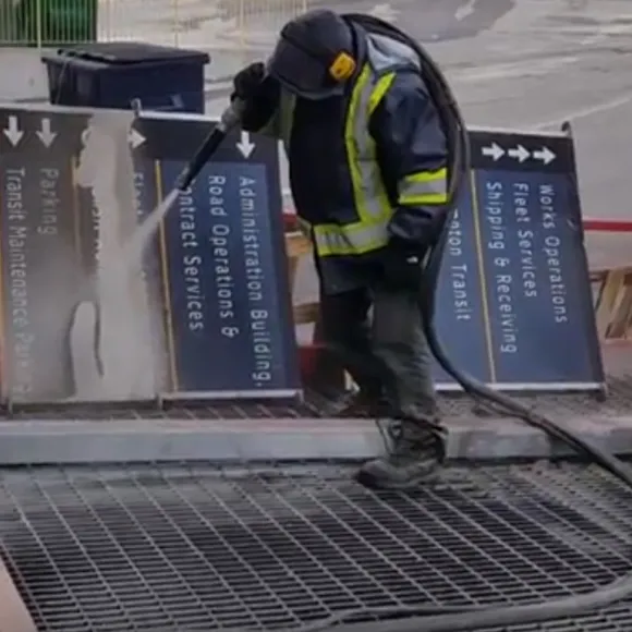 Sandblasting Sign in Toronto