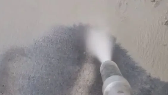 Blasting Concrete Stains