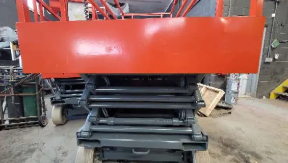 Sandblasted Scissor Lifts in Colborne