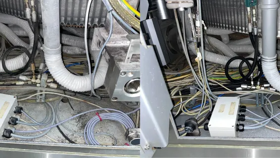 Electrical dry ice cleaning