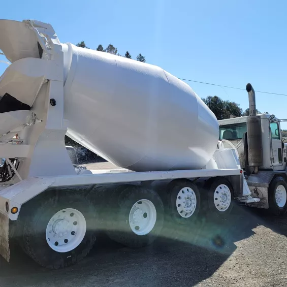 Cement Truck Sandblasting finished 