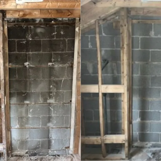 2024 fire restoration in Cobourg home before and after