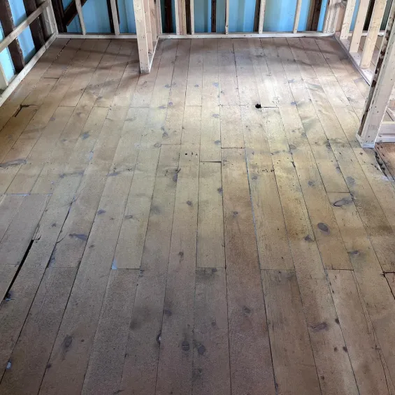 18 - After floor restoration with sandblasting